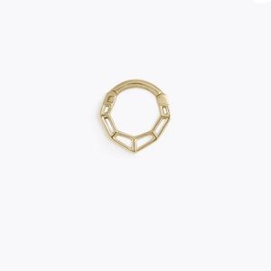 Tether Arrow Gold Septum Ring Clicker